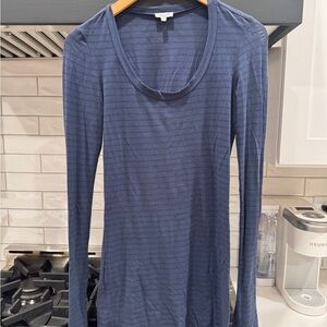 Splendid Navy Striped Long Sleeve Tee